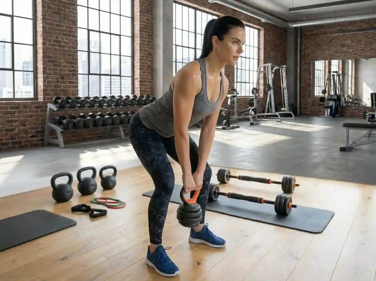 Kettlebell swing biomechanics force plates EMG posterior chain