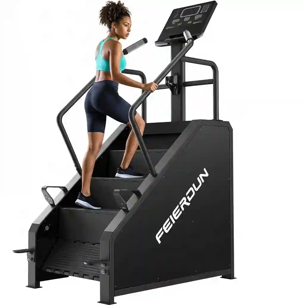 FEIERDUN Stair Stepper Machine Commercial Grade 660LBS 15 Speed